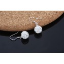 earrings shamballa new silver